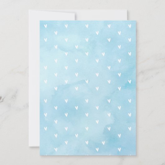 Elephant Hot Air Balloon Baby Shower Bingo Game Einladung (Rückseite)