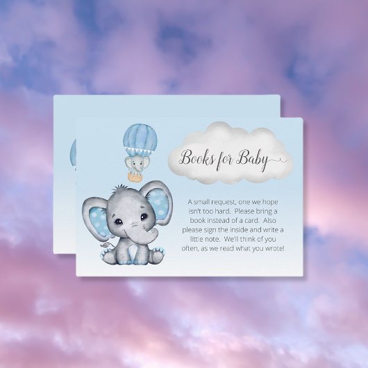 Elephant Hot Air Balloon Bücher für Baby Boy Begleitkarte