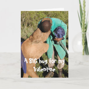 Elephant Hug Card (Foster an Elephant) Feiertagskarte