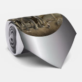 Elephant Hunter auf Safari Krawatte (Gerollt)