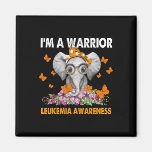 Elephant I bin ein Krieger Leukämie Bewusstsein Magnet