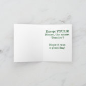 ELEPHANT/I VERGESSEN NIE EIN BIRTHDAY/EXCEPT IHR KARTE (Innenseite)