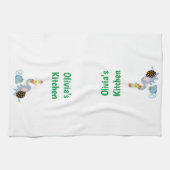 Elephant Ice Cream Floral Maus Küche Handtuch (Horizontal)