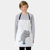 Elephant Ice Skaten Ice Skate Schürze (Getragen)