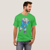 Elephant Ice Skaten Ice Skate T-Shirt (Vorne ganz)
