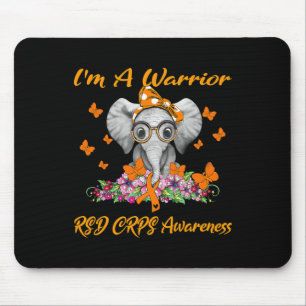Elephant ich bin ein Krieger Rsd Crps Bewusstsein Mousepad
