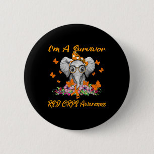 Elephant ich bin ein Überlebender Rsd Crps Bewusst Button