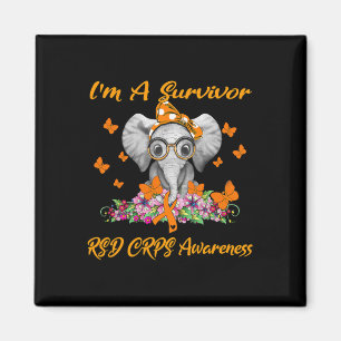 Elephant ich bin ein Überlebender Rsd Crps Bewusst Magnet