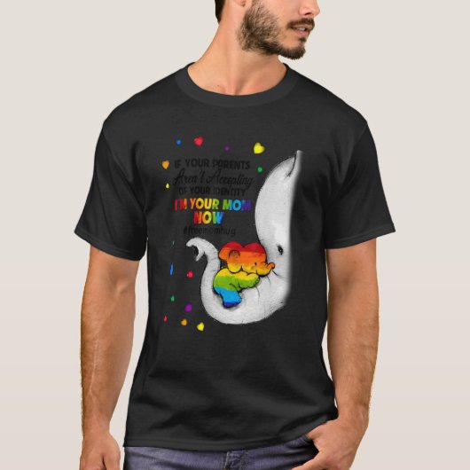 Elephant, ich bin Ihre Mama jetzt LGBT-freie Mama- T-Shirt (Vorderseite)