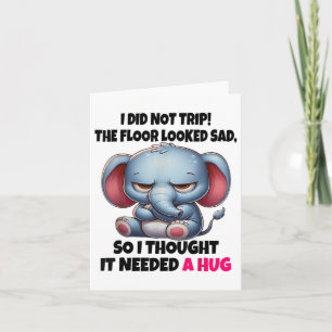 Elephant, ich bin nicht auf den Boden gereist sah Karte