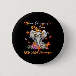 Elephant ich Orange für meine Sohn Rsd Crps Awaren Button