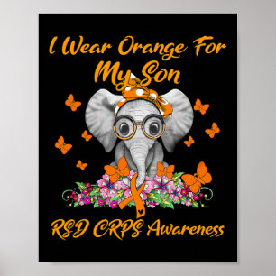 Elephant ich Orange für meine Sohn Rsd Crps Awaren Poster