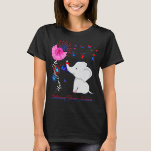 Elephant Ich trage für Pulmonalfibrose Awaren T-Shirt