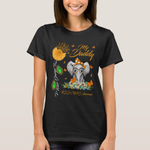 Elephant ich trage Orange für mein Daddy RSD CRPS- T-Shirt