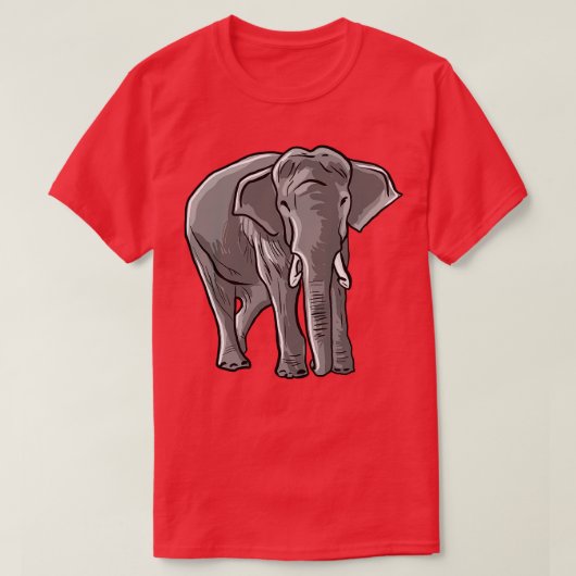 Elephant Illustration T-Shirt (Design vorne)