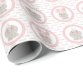 Elephant in Birthday Party Hat Geschenkpapier (Rolleneckpunkt)