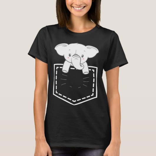 Elephant In Poket Elephants For Men Women T-Shirt (Vorderseite)
