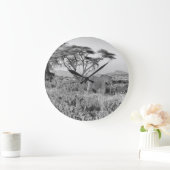 Elephant in Samburu Große Wanduhr (Zuhause)
