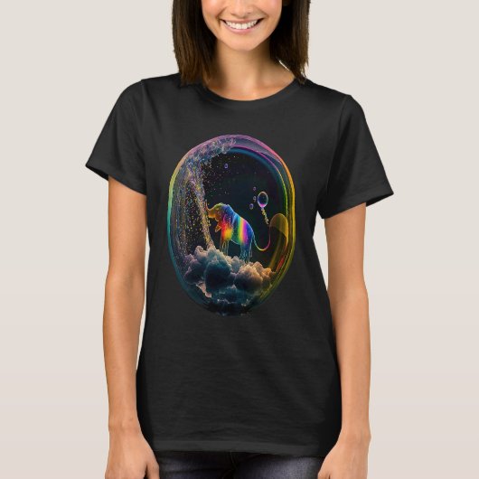 Elephant in soap bubble Elephants T-Shirt (Vorderseite)