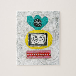 Elephant ist das Jigsaw-Puzzle Puzzle