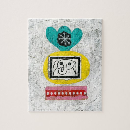 Elephant ist das Jigsaw-Puzzle Puzzle (Vertikal)