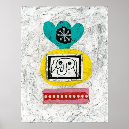 Elephant ist die Kunst des "Wied Poster Wall" (Vorne)