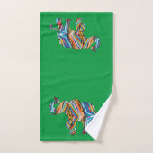 Elephant ist psychedelisches Zebra-Muster Badhandtuch Set (Handtuch)