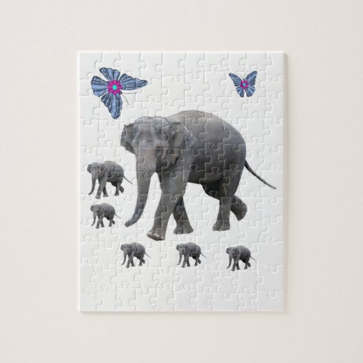 Elephant Jigsaw Puzzle (Vertikal)