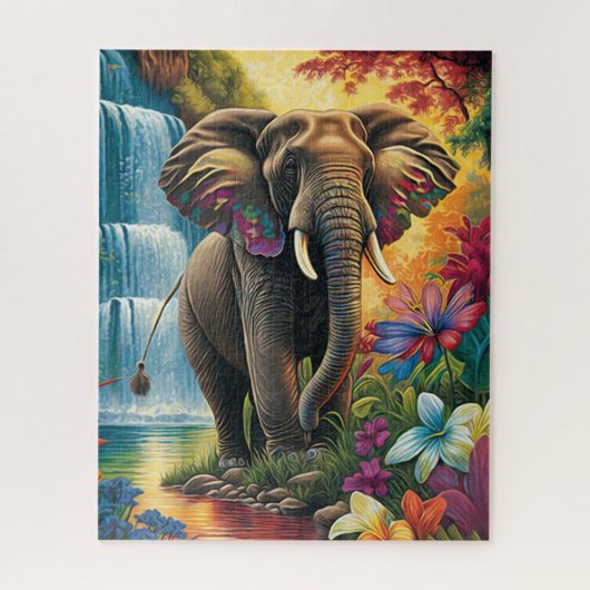 Elephant Jigsaw Puzzle (Vertikal)