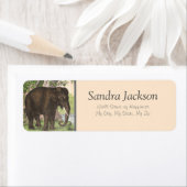 Elephant Jungle Print Rücksendeadresse (Insitu)