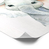 Elephant Jungle Safari Kinderzimmer Kunstvoll wand Poster (Ecke)