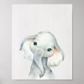 Elephant Jungle Safari Kinderzimmer Kunstvoll wand Poster (Vorne)