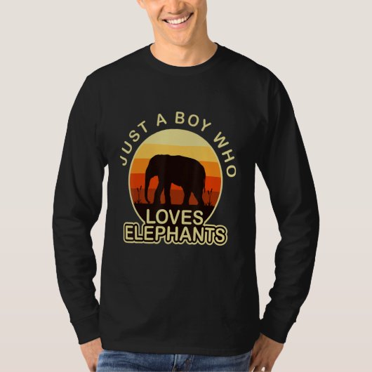 Elephant Just A Girl Who Loves T-Shirt (Vorderseite)
