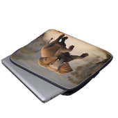 Elephant Kangaroo Hop Laptopschutzhülle (Vorne Knopf)