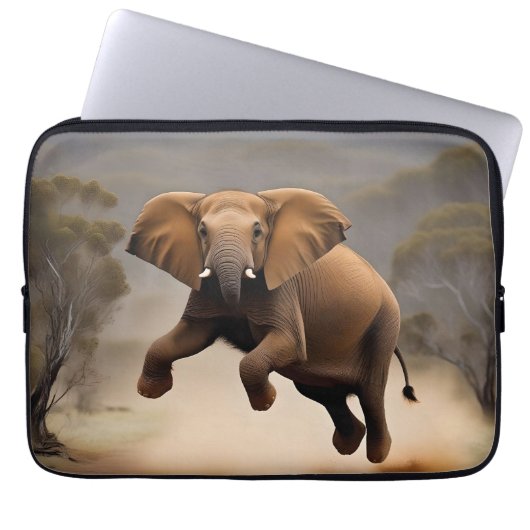 Elephant Kangaroo Hop Laptopschutzhülle (Vorderseite)