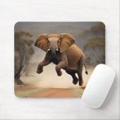 Elephant Kangaroo Hop, Mousepad (Mit Mouse)