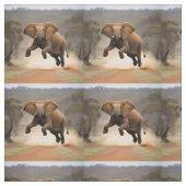 Elephant Kangaroo Hop Stoff (Muster)