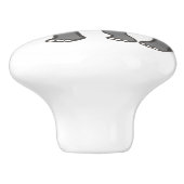 Elephant Keramik Möbelknöpfe Keramikknauf (Seitenansicht)