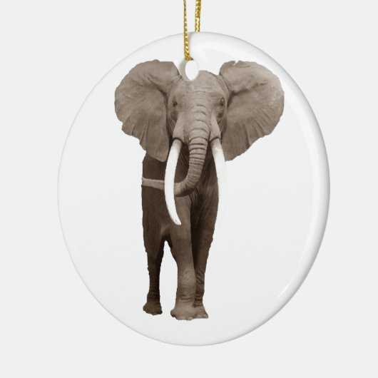 Elephant Keramik Ornament (Links)