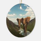 Elephant Keramik Ornament (Links)