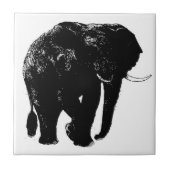 Elephant Keramik Tile Fliese (Vorderseite)
