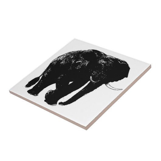 Elephant Keramik Tile Fliese (Seite)