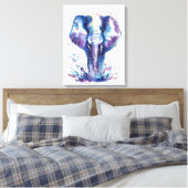 Elephant Kids Art Leinwanddruck (Insitu (Schlafzimmer))