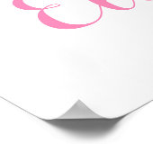 Elephant Kinderzimmer Art Print | Baby Girl indivi Poster (Ecke)