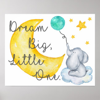 Elephant Kinderzimmer Poster