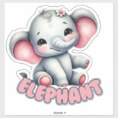 ELEPHANT - KINDERZIMMER STICKER (Blatt)