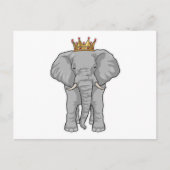 Elephant King Crown Postkarte (Vorderseite)