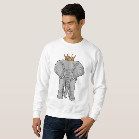 Elephant King Crown Sweatshirt (Vorne ganz)