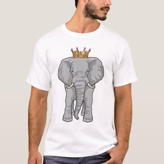 Elephant King Crown T-Shirt (Vorderseite)