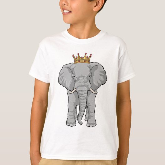 Elephant King Crown T-Shirt (Vorderseite)
